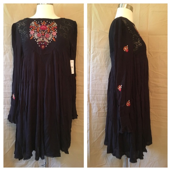 Free People Moya Mojave Embroidered Peasant Dress - Picture 3 of 8
